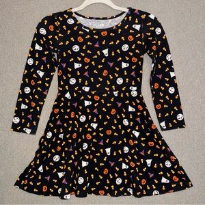 The Children's Place size medium 7/8 Black Halloween long sleeve Dress